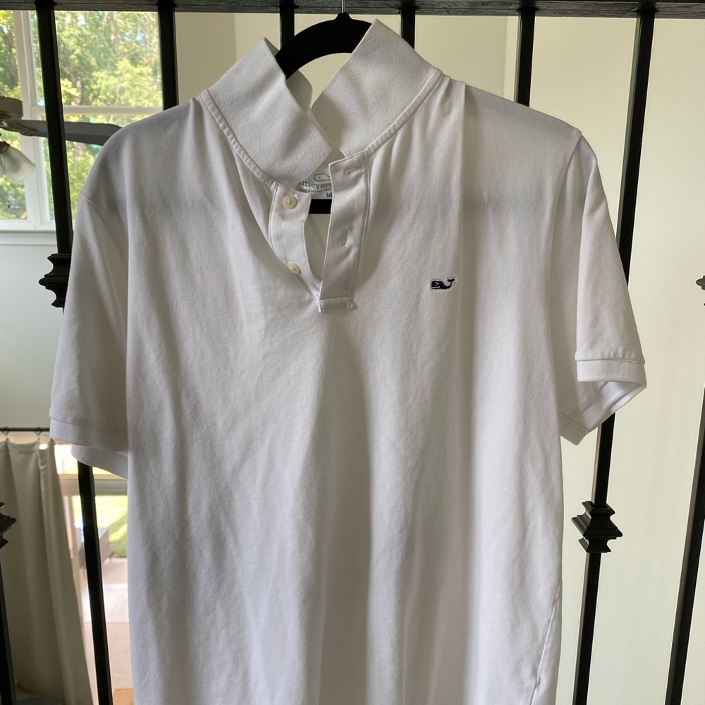 White Vineyard Vines cotton polo
